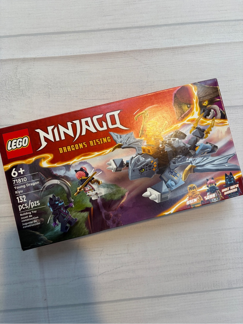 LEGO Ninjago Young Dragon Riyu - Gray, Purple, Red and Gold